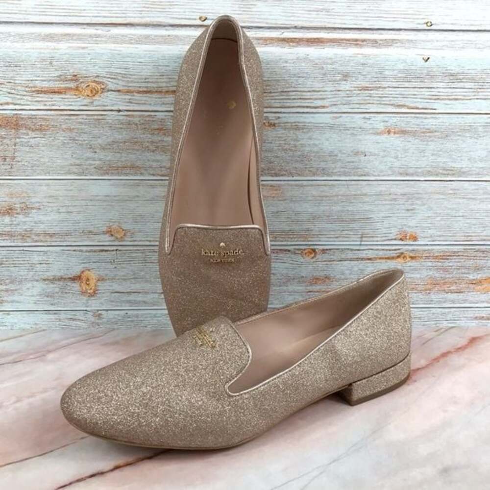 Kate Spade Claudia Loafer in Rose Gold - EUC